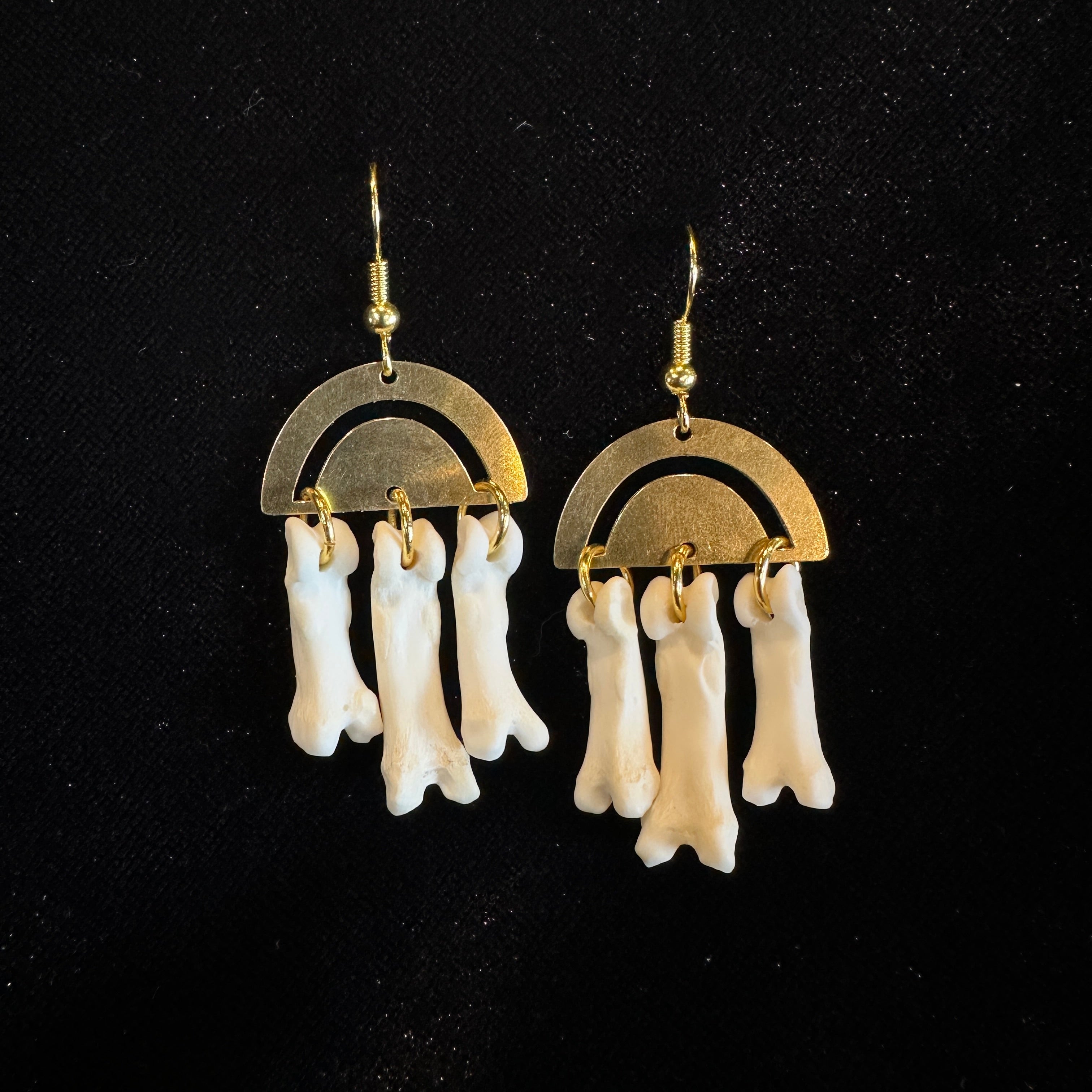 Real on sale bone earrings