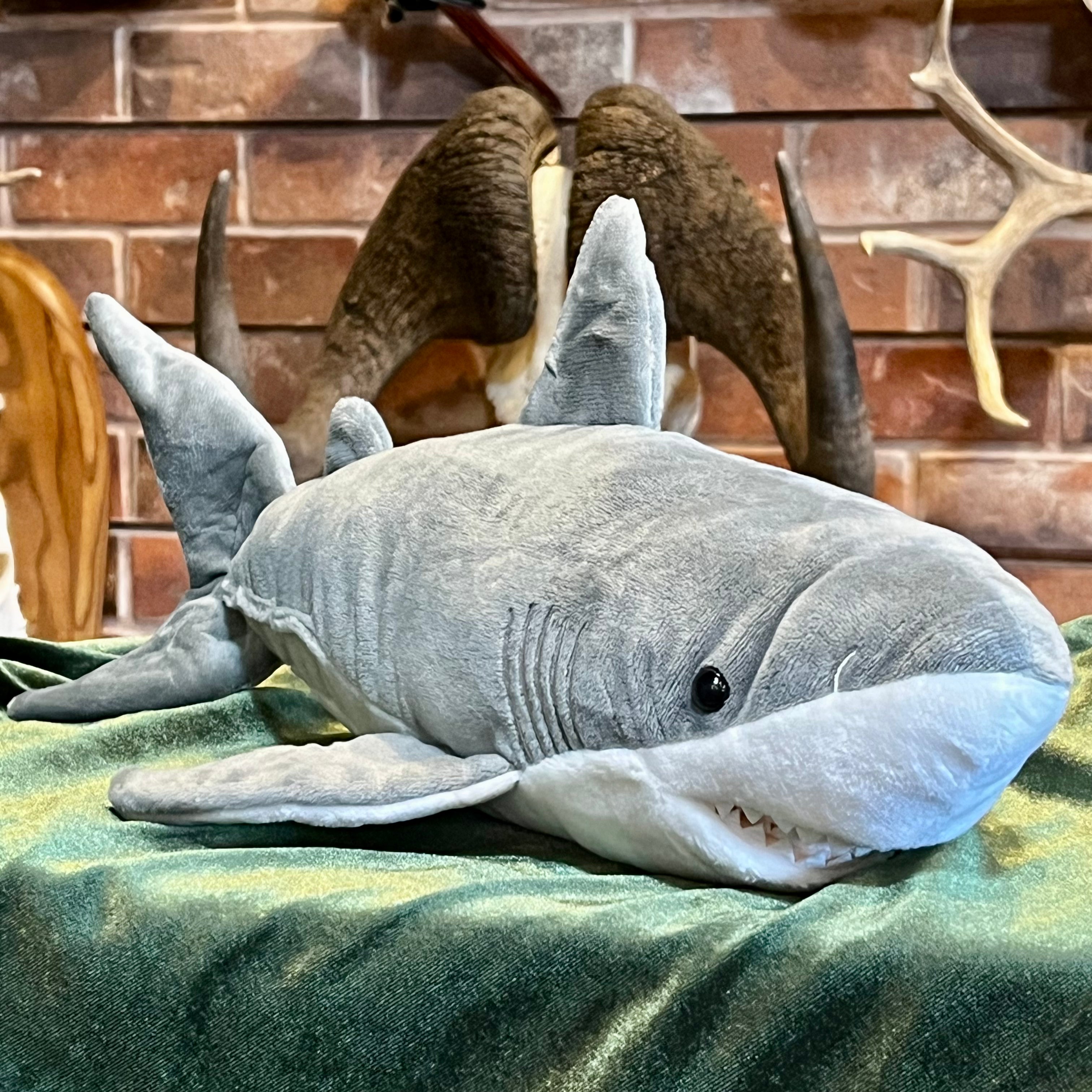 Lifelike Great White Shark Plush Toy