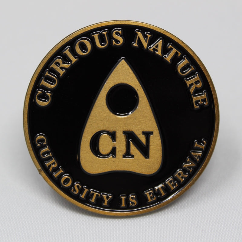 Curious Nature Logo Enamel Pin