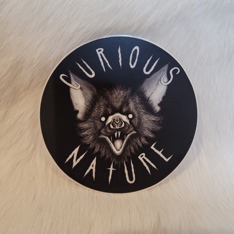 Curious Nature Bat Sticker