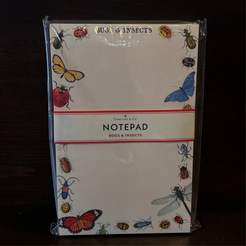 Bugs & Insects Notepad