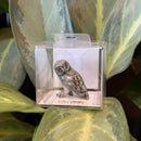 Mini Ceramic Great Gray Owl Figurine