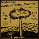 11/13/26 Block Printing Essentials: Carve, Ink, Print