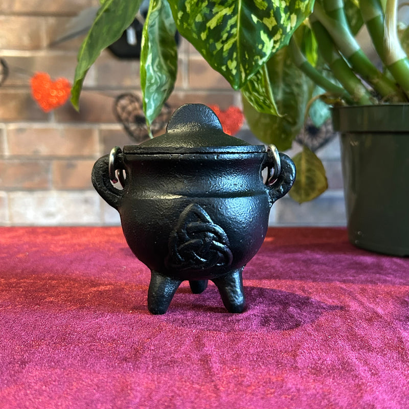 Cast Iron Cauldron with Design