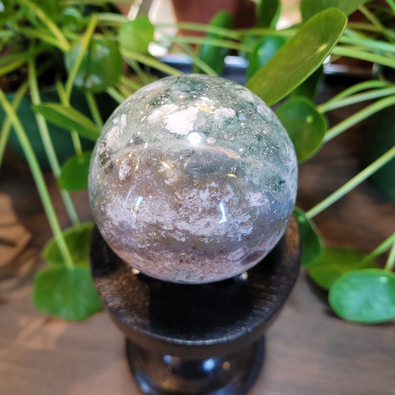 Orbicular Jasper Sphere