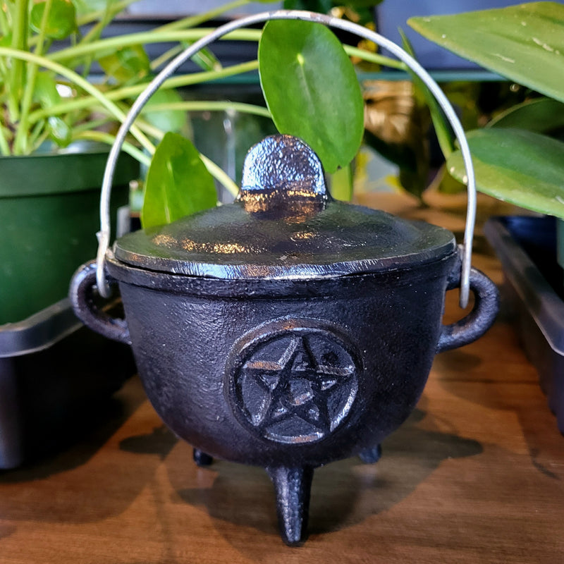 Pentacle Cast Iron Cauldron