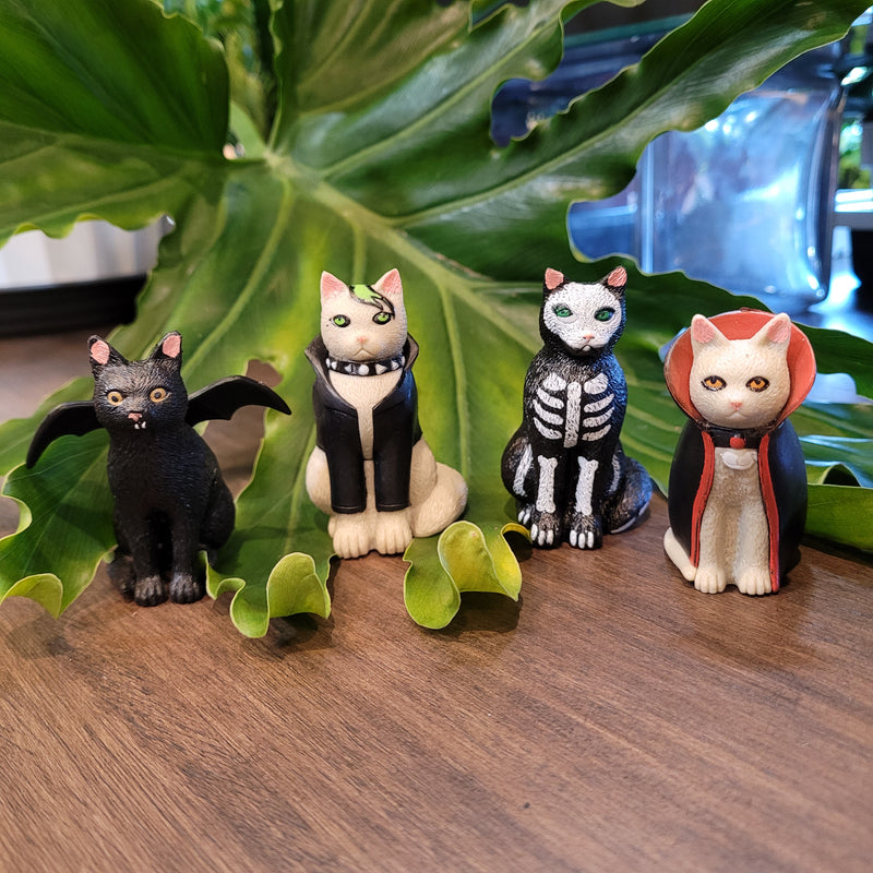 Goth Cat Figurine