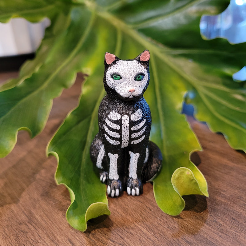 Goth Cat Figurine