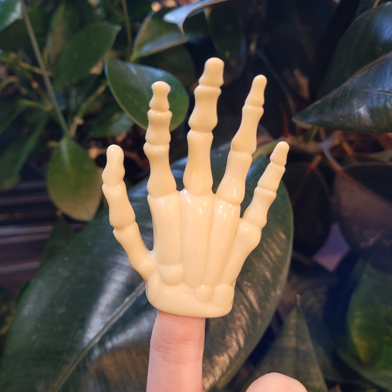 Glow in the Dark Skeleton Hand Finger Puppet