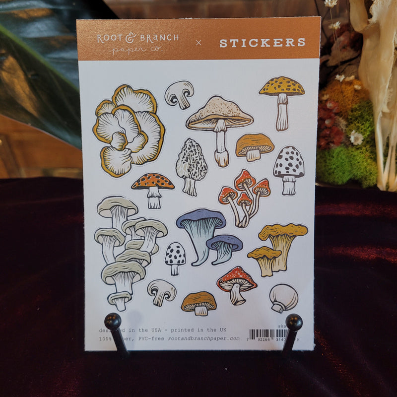 Mushroom & Fungi Sticker Sheet