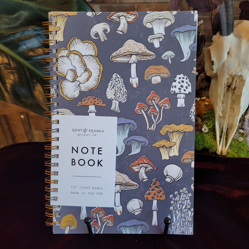 Mushroom & Fungi Spiral Notebook