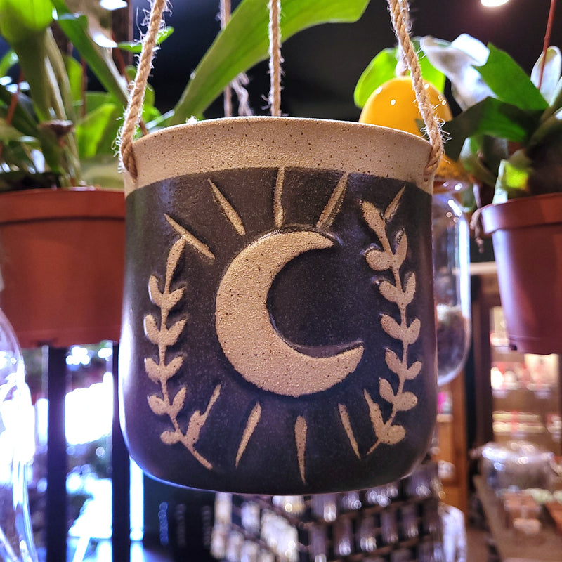 crescent hanging planter Hanging Moon Planter