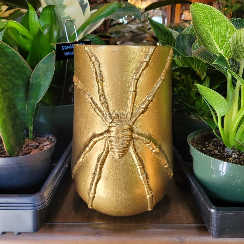 Gold Spider Vase