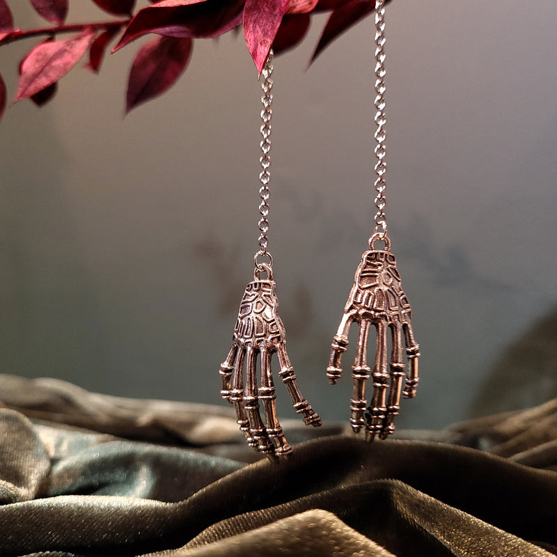 Skeleton Hand Earrings