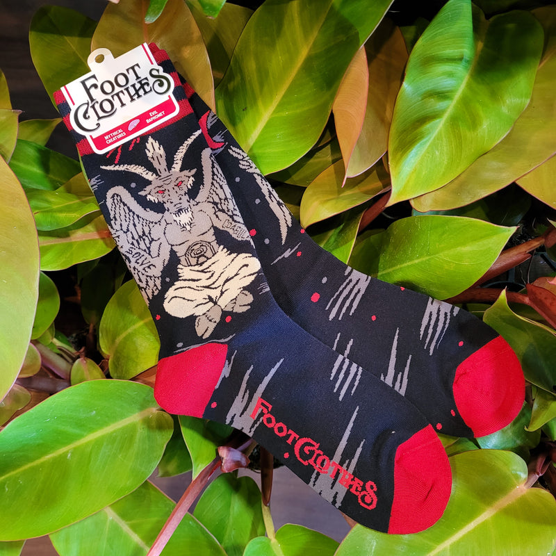 Evil AF Baphomet Crew Socks