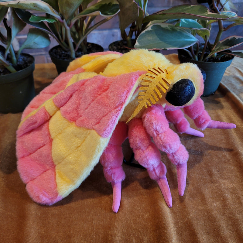 Lifelike Rosy Maple Moth Plush Toy