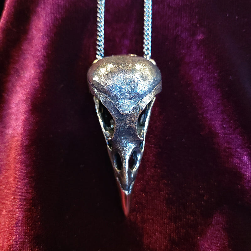 Magpie Skull Locket