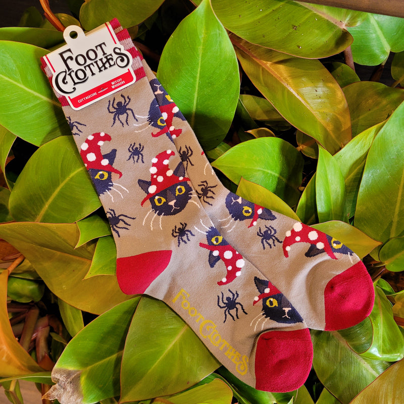 Witchy Whiskers Crew Socks