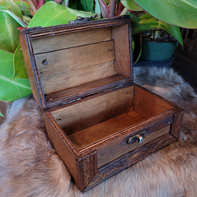 Antique Wooden Storage Box