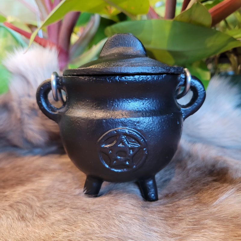 Cast Iron Cauldron with Design