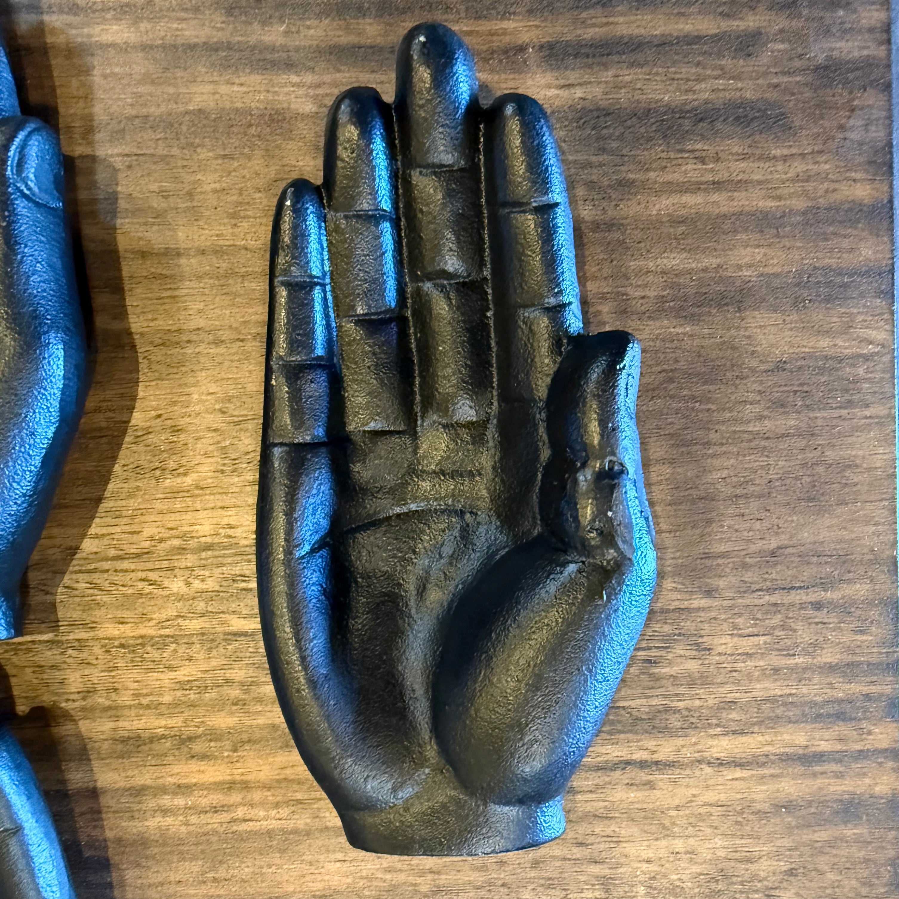 Black Cast Iron Single Hand Tray