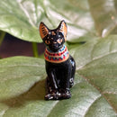 Mini Ceramic Egyptian Cat Figurine