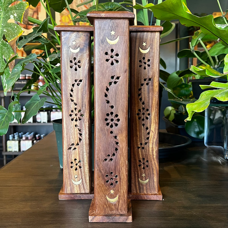 Moon & Star Tower Incense Burner