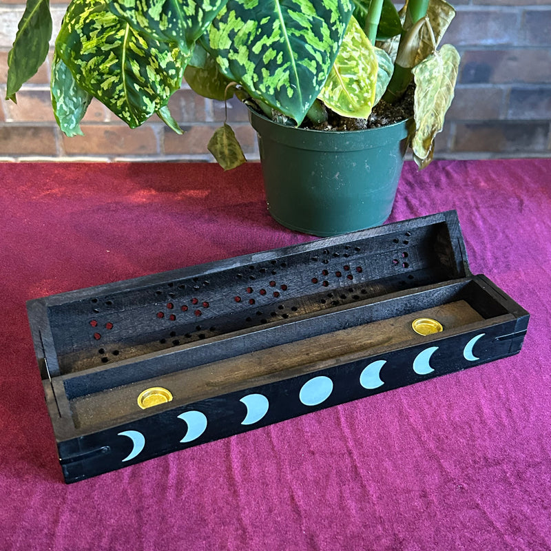 Moon Phase Incense Burner Box