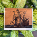 Wooden Ship Greeting Card