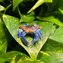 Mini Ceramic Blue Crab Figurine