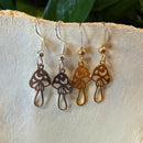 Mini Moon Mushroom Earrings