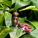 Mini Ceramic Spectacled Cobra Figurine
