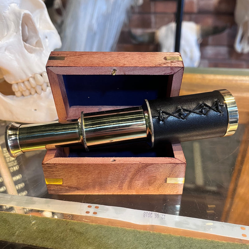 Telescope in Wood Box