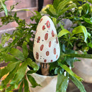 White Mushroom Plant Stick