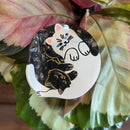 Yin Yang Cats Hair Claw Clip