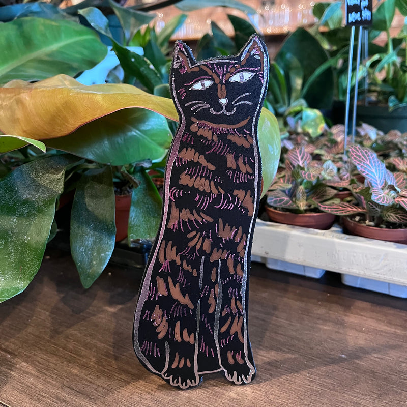 Cat Leather Bookmark