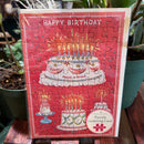 Happy Birthday Cake Puzzle Greeting Card