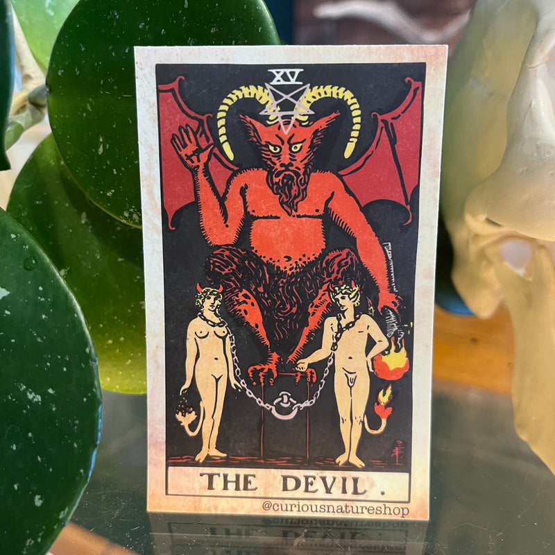 Devil Tarot Card Sticker