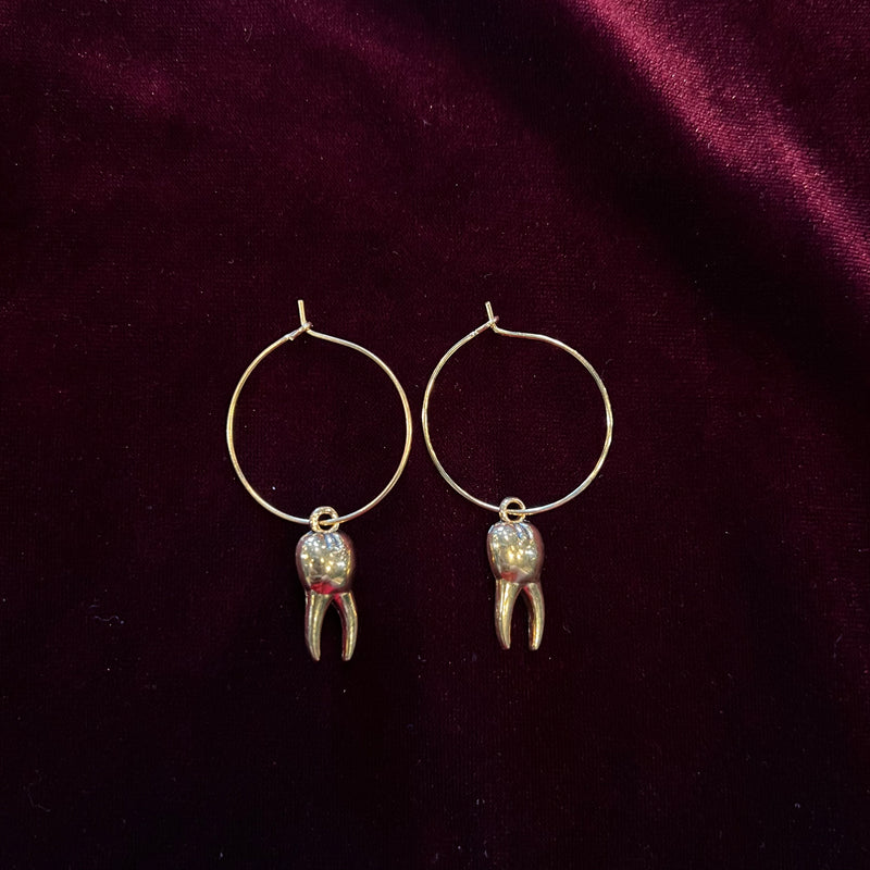 Gold Teeth Earrings