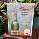 Happy Birthday Champagne Puzzle Greeting Card
