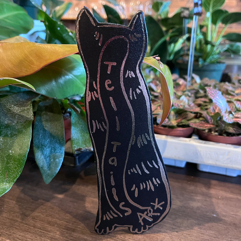 Cat Leather Bookmark