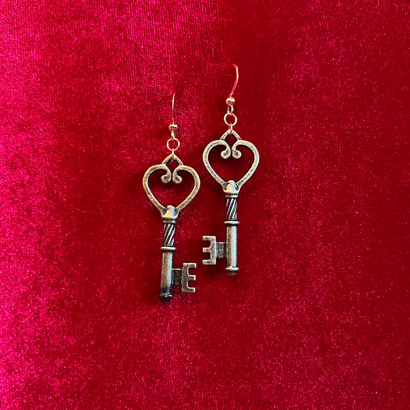 Skeleton Key Earrings