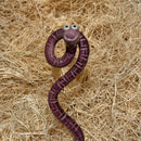 Ceramic Worm Garden Stake