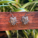 Silver Cicada Earrings