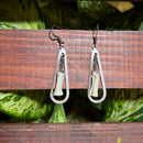 Bobcat Toe Bone Teardrop Earrings
