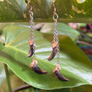 Double Coyote Claw Earrings