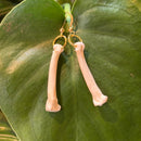 Bobcat Paw Bone Earrings