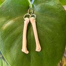 Bobcat Paw Bone Earrings