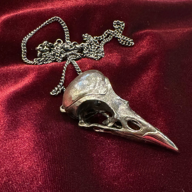 Magpie Skull Locket