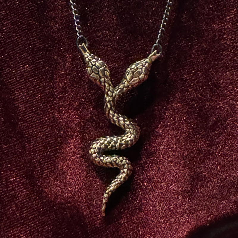 Two-Headed Snake Necklace
